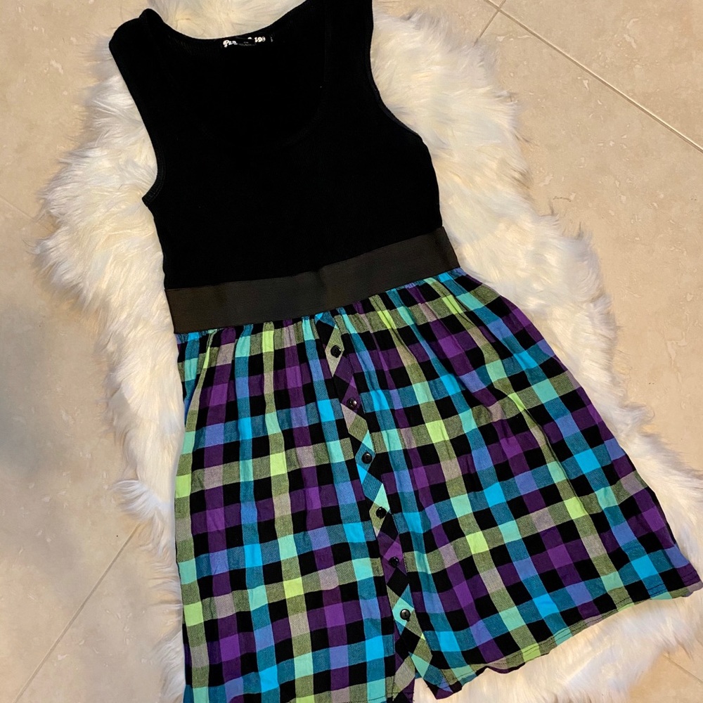 Multicolored Tank Dress Size Small